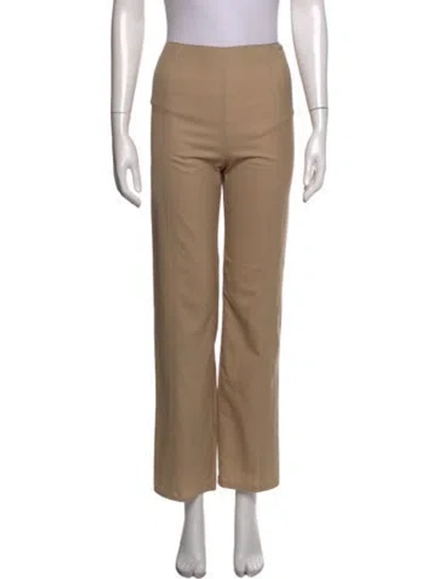 Pre-owned Chanel Vintage Straight Leg Pants In Neutrals