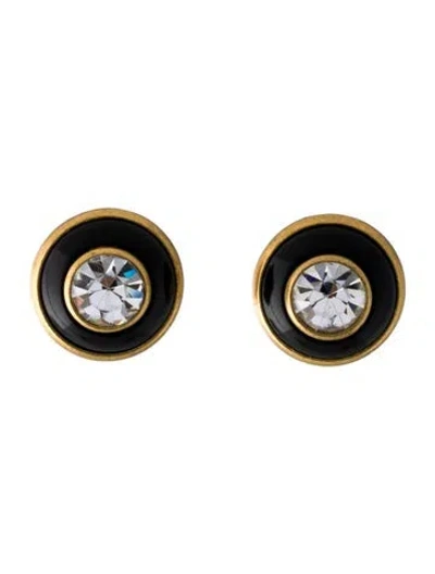 Pre-owned Chanel Vintage Strass & Resin Clip-on Earrings In Multi