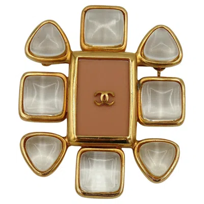 Pre-owned Chanel Vintage Stylized Flower Brooch, Spring 1996 In Multi