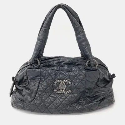 Pre-owned Chanel Vintage Tote Bag In Black