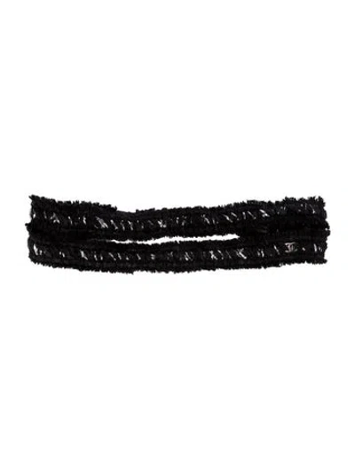Pre-owned Chanel Vintage Tweed Headband In Multi