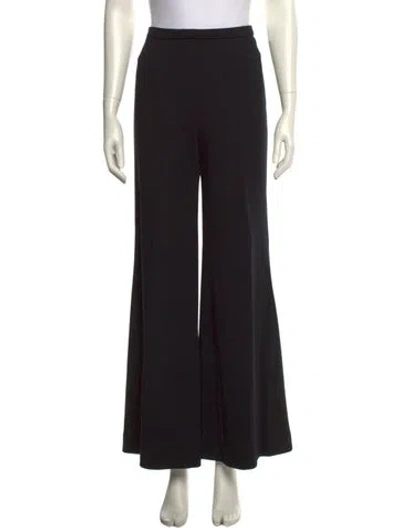 Pre-owned Chanel Vintage Wide Leg Pants In Black
