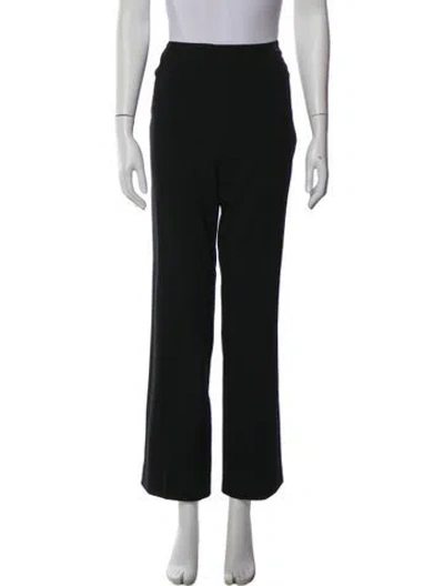 Pre-owned Chanel Vintage Wide Leg Pants In Black