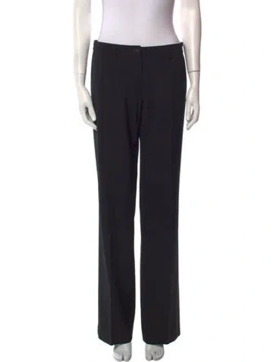 Pre-owned Chanel Vintage Wide Leg Pants In Black