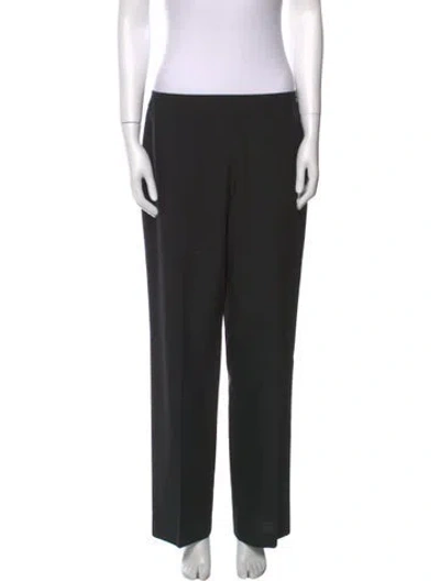 Pre-owned Chanel Vintage Wide Leg Pants In Black