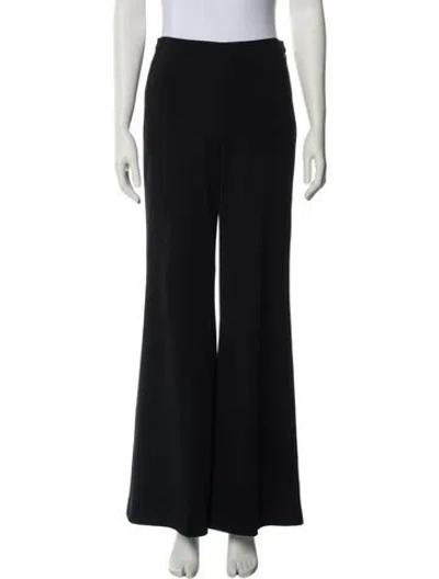 Pre-owned Chanel Vintage Wide Leg Pants In Black