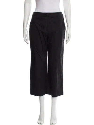 Pre-owned Chanel Vintage Wide Leg Pants In Black