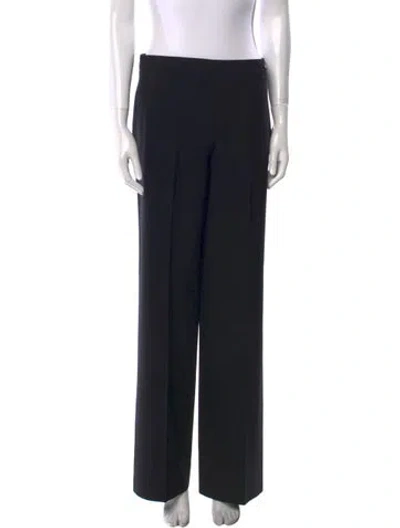 Pre-owned Chanel Vintage Wide Leg Pants In Black