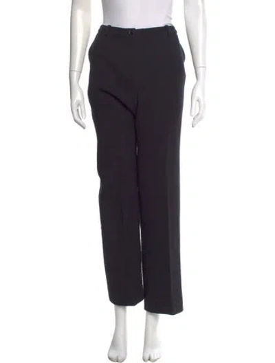 Pre-owned Chanel Vintage Wide Leg Pants In Black