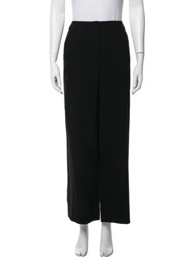 Pre-owned Chanel Vintage Wide Leg Pants In Black