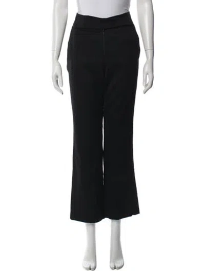 Pre-owned Chanel Vintage Wide Leg Pants In Black