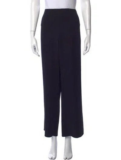 Pre-owned Chanel Vintage Wide Leg Pants In Black