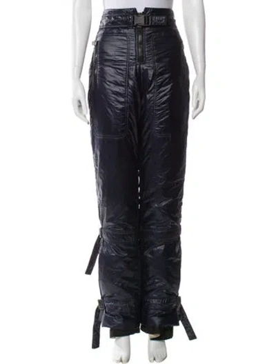 Pre-owned Chanel Vintage Wide Leg Pants In Blue