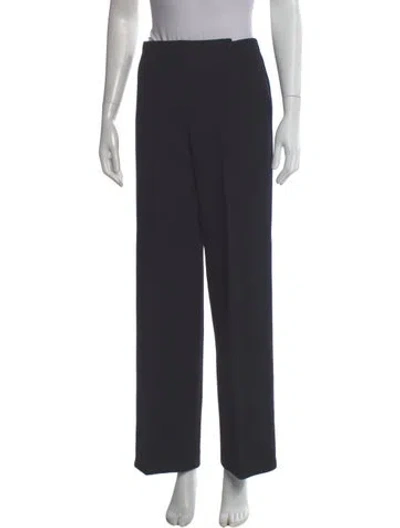 Pre-owned Chanel Vintage Wide Leg Pants In Blue