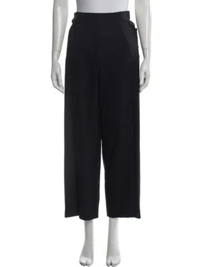 Pre-owned Chanel Vintage Wide Leg Pants In Blue