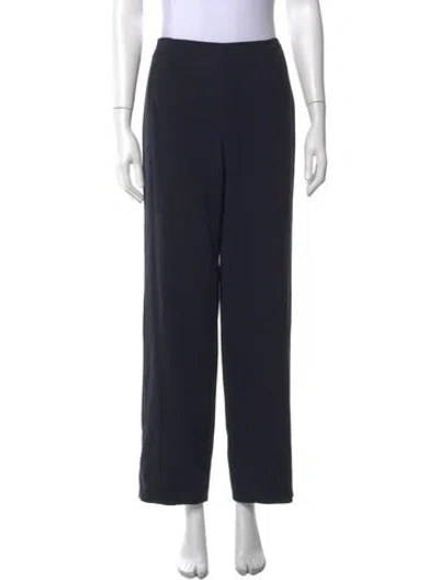 Pre-owned Chanel Vintage Wide Leg Pants In Blue