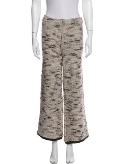 Pre-owned Chanel Vintage Wide Leg Pants In Brown/neutrals