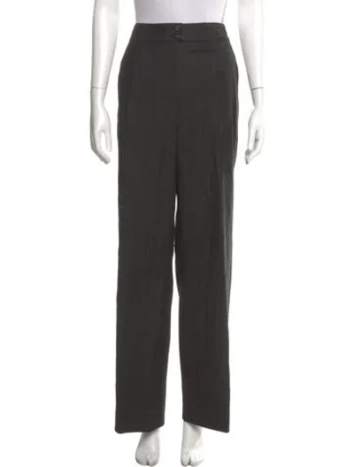 Pre-owned Chanel Vintage Wide Leg Pants In Gray