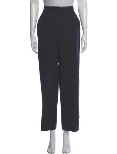 Pre-owned Chanel Vintage Wide Leg Pants In Gray