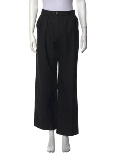 Pre-owned Chanel Vintage Wide Leg Pants In Grey
