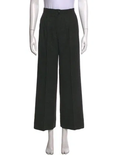 Pre-owned Chanel Vintage Wide Leg Pants In Grey