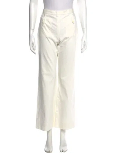 Pre-owned Chanel Vintage Wide Leg Pants In Neutral