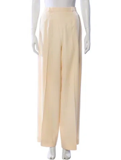 Pre-owned Chanel Vintage Wide Leg Pants In Neutral