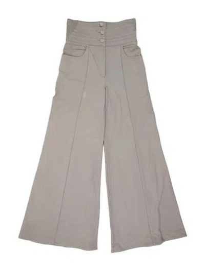Pre-owned Chanel Vintage Wide Leg Pants In Neutral