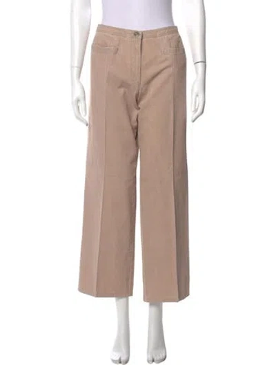 Pre-owned Chanel Vintage Wide Leg Pants In Neutral
