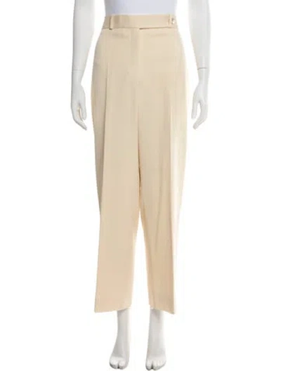 Pre-owned Chanel Vintage Wide Leg Pants In Neutral