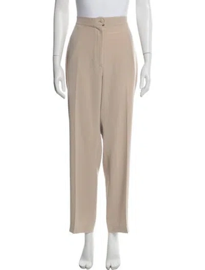Pre-owned Chanel Vintage Wide Leg Pants In Neutral
