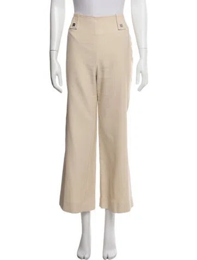 Pre-owned Chanel Vintage Wide Leg Pants In Neutral
