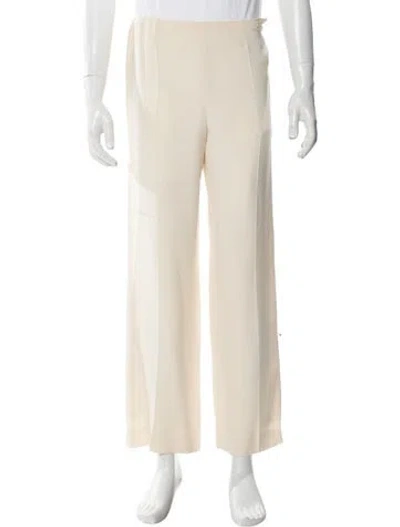 Pre-owned Chanel Vintage Wide Leg Pants In Neutral