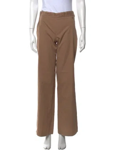 Pre-owned Chanel Vintage Wide Leg Pants In Neutrals