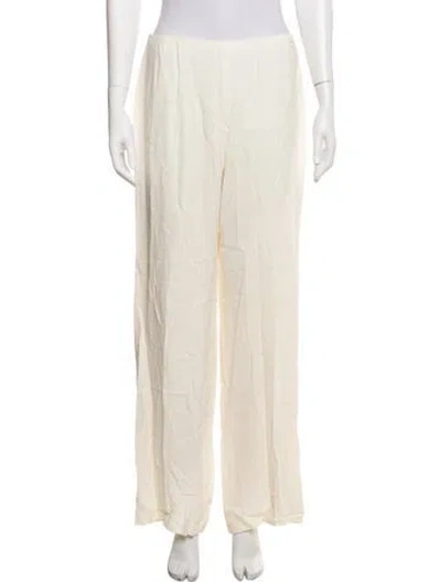Pre-owned Chanel Vintage Wide Leg Pants In Neutrals
