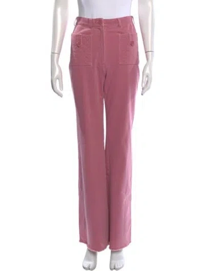 Pre-owned Chanel Vintage Wide Leg Pants In Pink