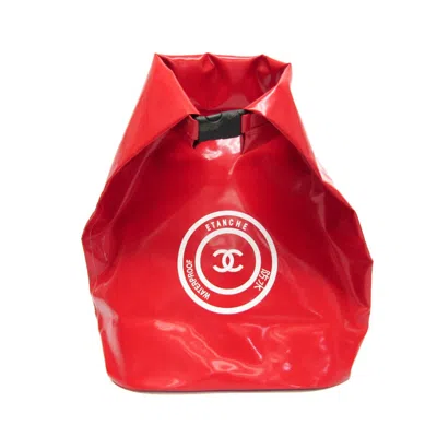 Pre-owned Chanel Vinyl Backpack () In Multi