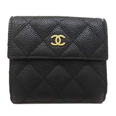 Pre-owned Chanel Wallet (bi-fold) () In Black
