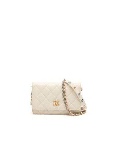 Pre-owned Chanel Wallet On Chain Bag In Black