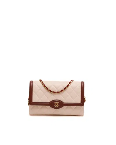 Chanel Wallet On Chain In Beige