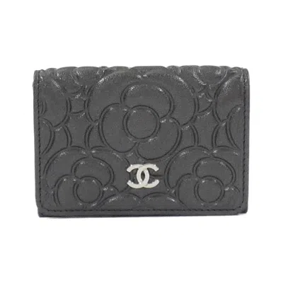 Pre-owned Chanel Wallet (tri-fold) () In Gray