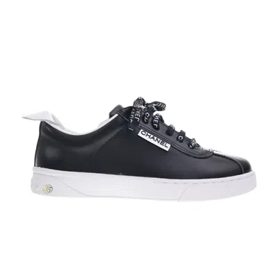 Pre-owned Chanel Weekender Logo Sneaker 'black' | Men's Size 43