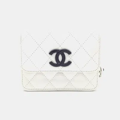 Pre-owned Chanel White Caviar Belt Bag