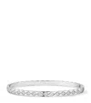 Chanel White Gold And Diamond Coco Crush Bangle In White