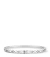 Chanel White Gold And Diamond Coco Crush Bangle In White