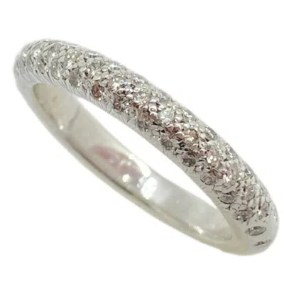 Pre-owned Chanel White Gold White Gold (18k) Band Ring ()
