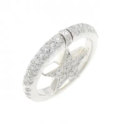 Pre-owned Chanel White Gold White Gold (18k) Band Ring ()