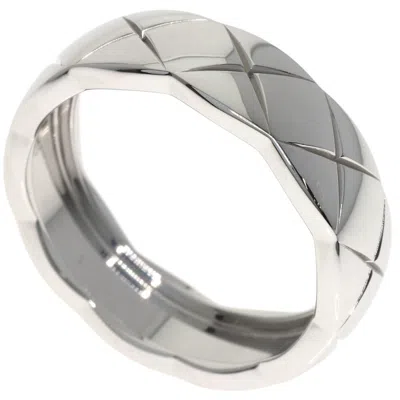 Pre-owned Chanel White Gold White Gold (18k) Band Ring ()