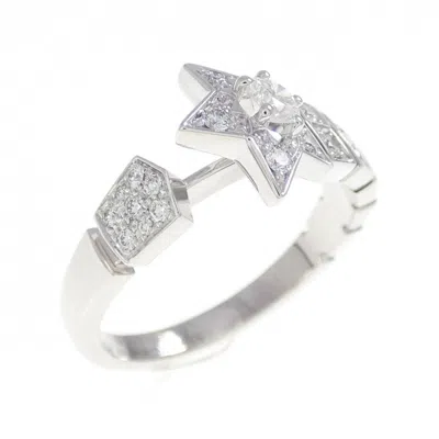 Pre-owned Chanel White Gold White Gold (18k) Band Ring ()