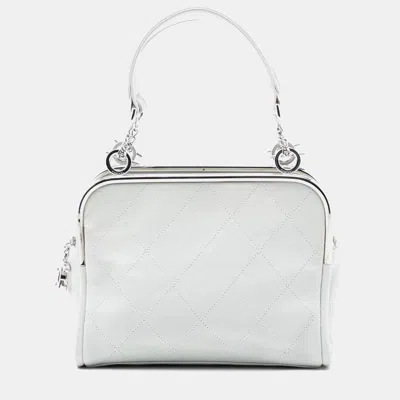 Pre-owned Chanel White Lambskin Ultimate Soft Frame Handbag